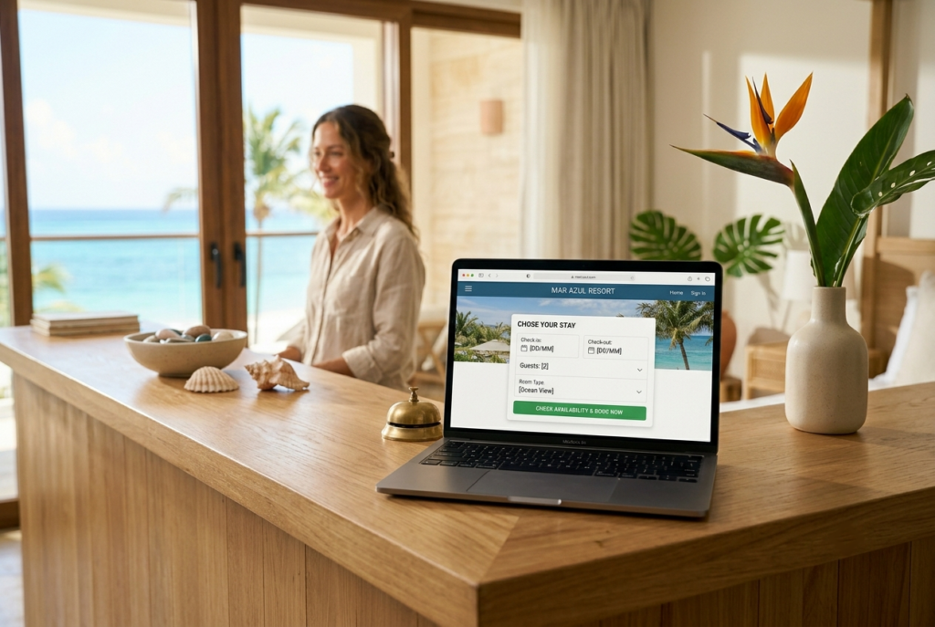 Motor de reservas directas en el sitio web de un hotel